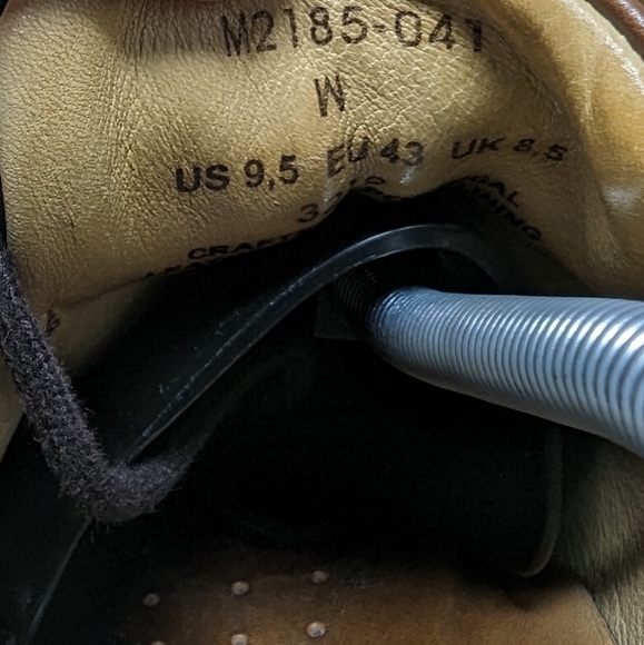 SAMUEL HUBBARD FOUNDER Oxford Shoes Sz 12 W Leather Vibram Soles M2100-041 Brown - Picture 5 of 7